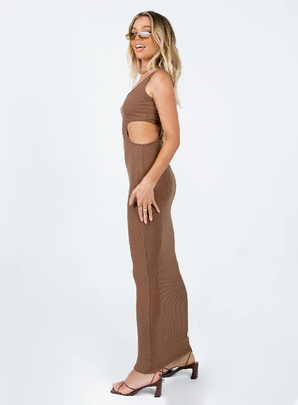 Alaska Maxi Dress Brown