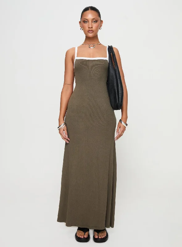 Austrina Maxi Dress Olive