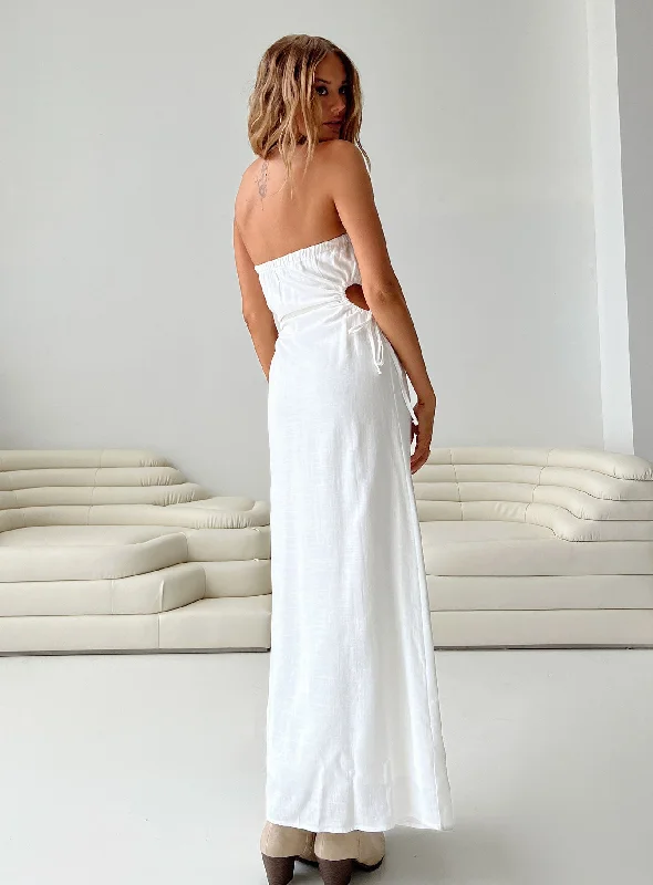 Azie Maxi Dress White