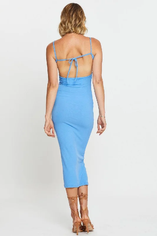 Blue Bodycon Dress Mini