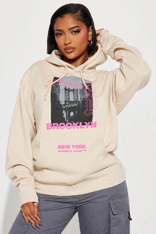 Brooklyn Babe Hoodie - Sand