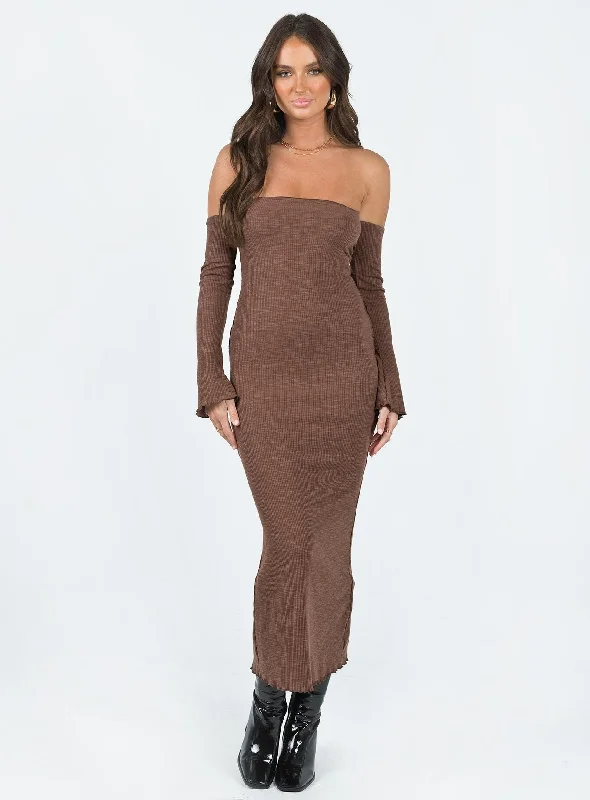 Calida Midi Dress Brown