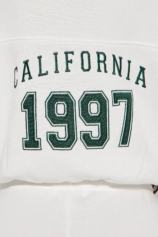 California Dreaming Athletic Sweatshirt - White