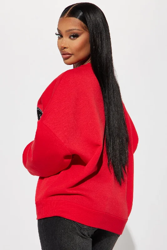 Chicago Crew Neck Sweatshirt - Red