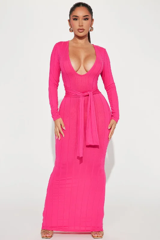 Danielle Maxi Dress - Hot Pink