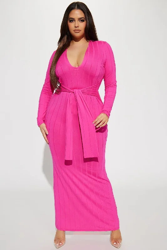 Danielle Maxi Dress - Hot Pink