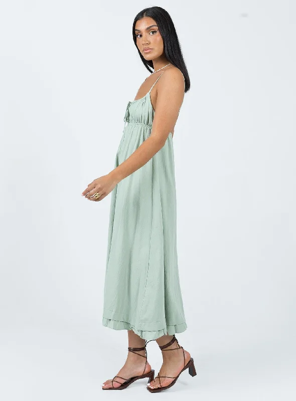 Empress Of Love Midi Dress Sage