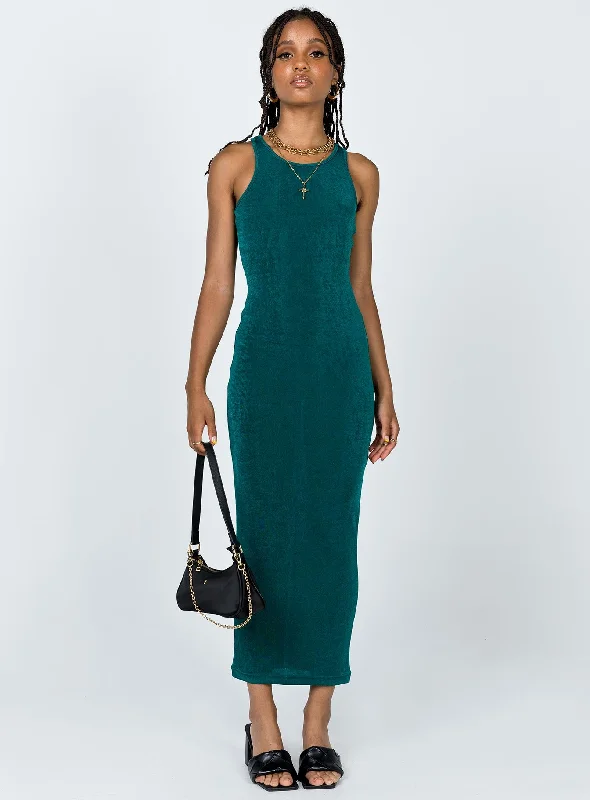 Everlast Midi Dress Forest Green