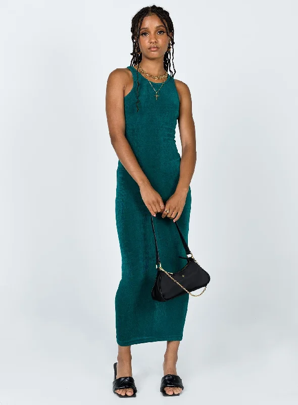 Everlast Midi Dress Forest Green