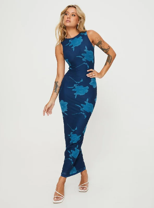 Floriane Maxi Dress Navy