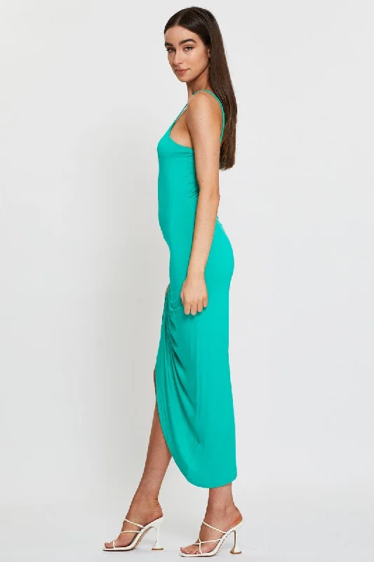 Green Bodycon Dress Midi