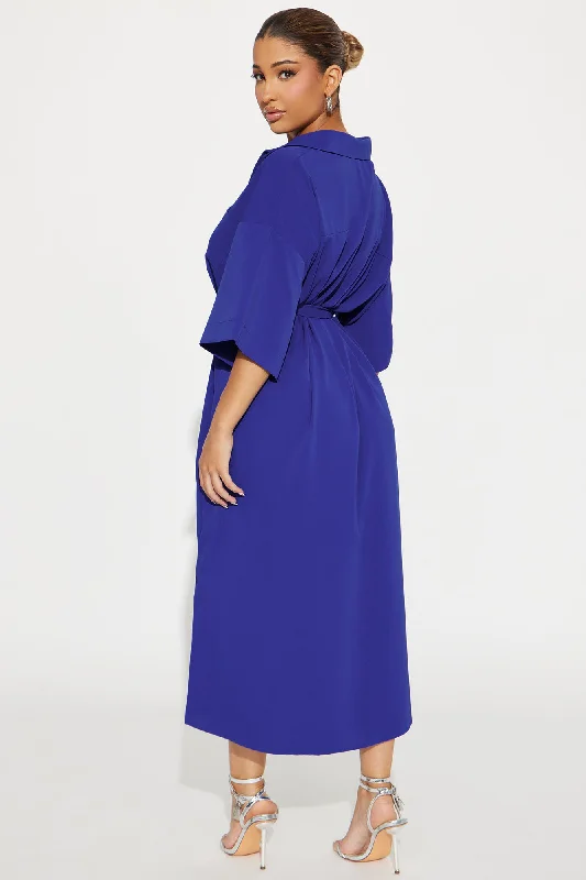 Leila Midi Dress - Royal