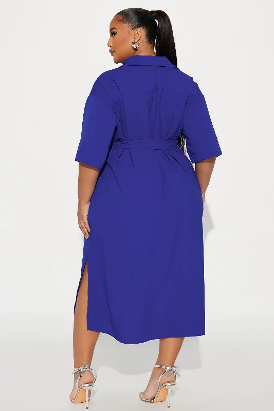 Leila Midi Dress - Royal