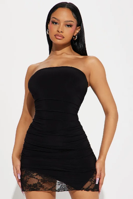 Leilani Strapless Mini Dress - Black