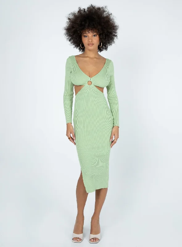 Lucia Midi Dress Green