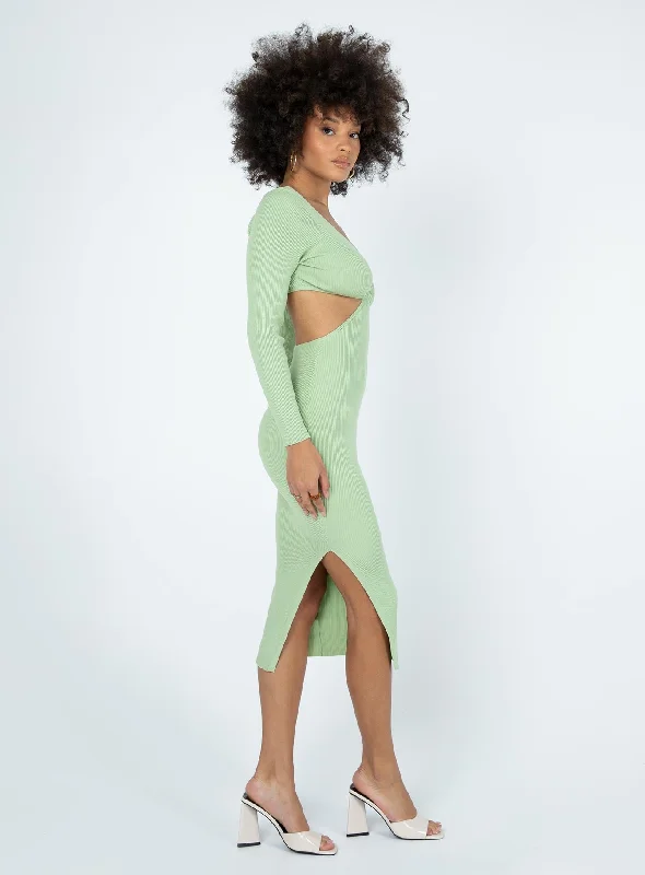 Lucia Midi Dress Green