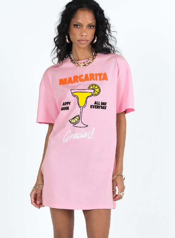 Margarita Shirt Dress Pink