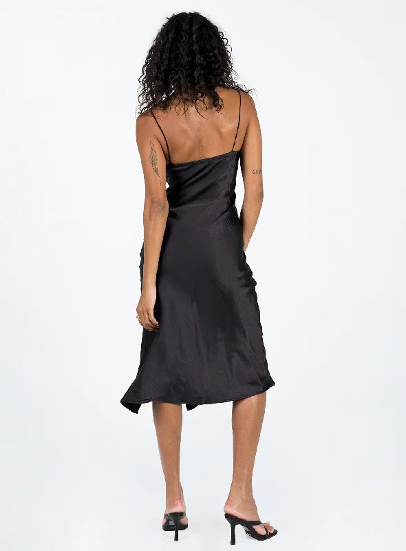 Marilyn Midi Dress Black