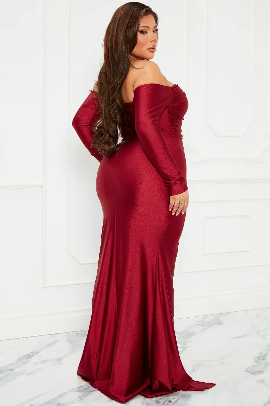 Need To Know Maxi Dress - Wine