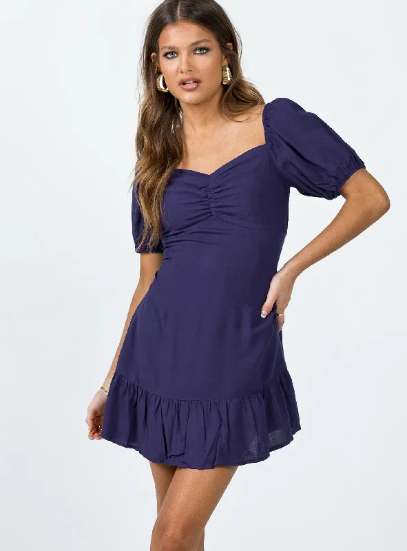 Someday Soon Mini Dress Navy