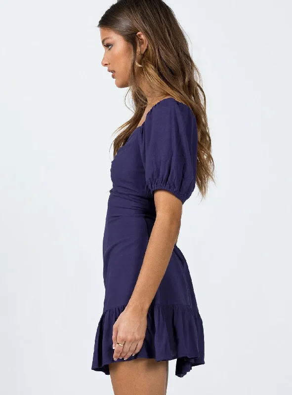 Someday Soon Mini Dress Navy