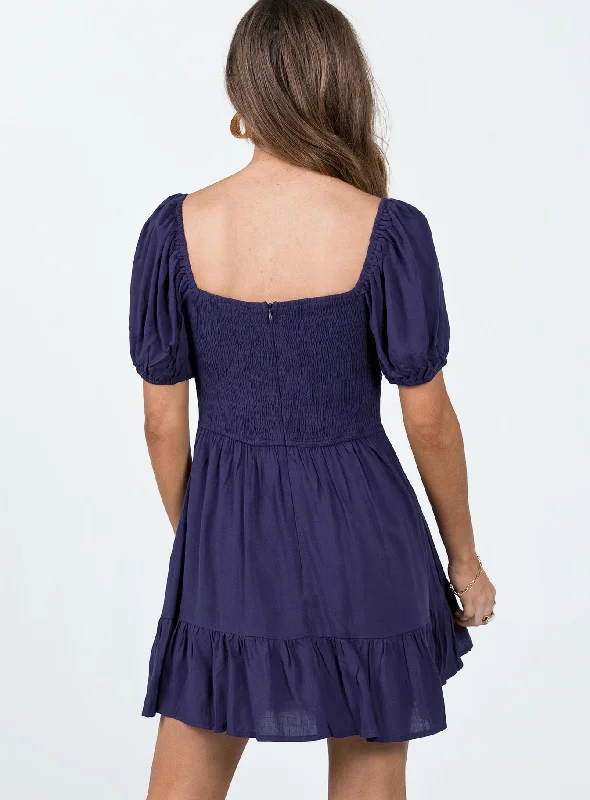 Someday Soon Mini Dress Navy