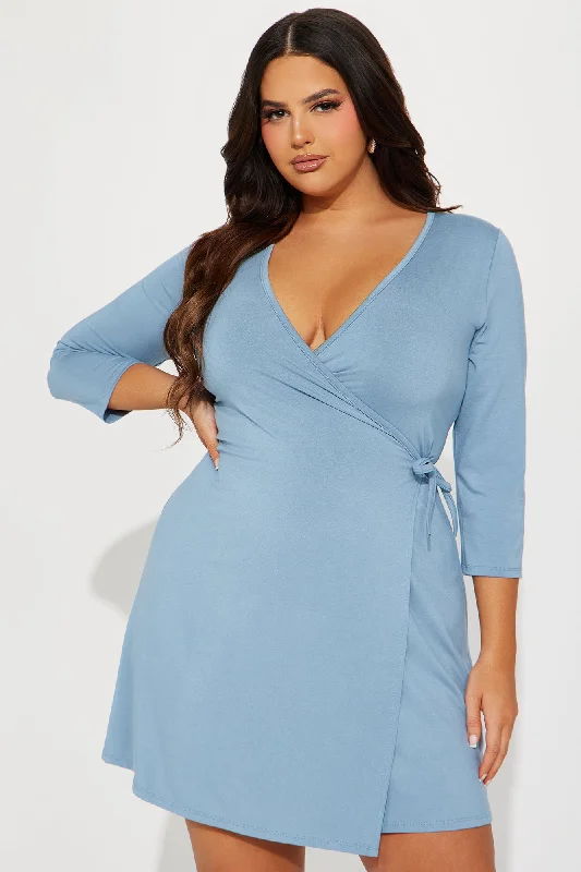 Susie Mini Dress - Blue