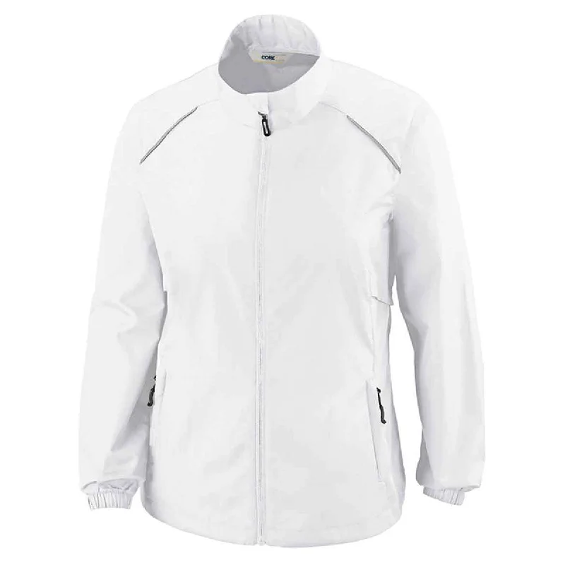 Core 365 Women's White Motivate Unlined Lightweight Jacket