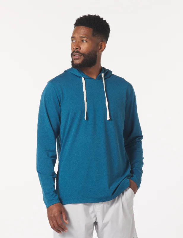 Bedford Hoodie: Moroccan Blue Marble