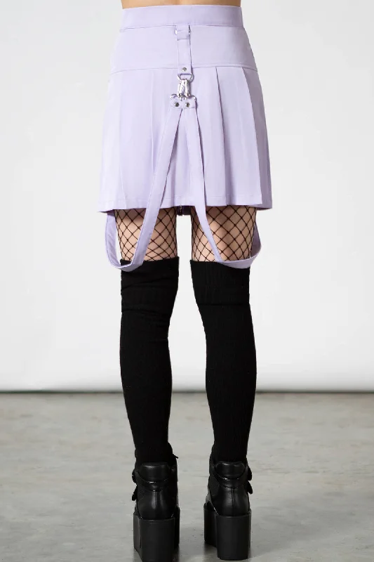 Blaire B*tch Mini Skirt [PASTEL LILAC]