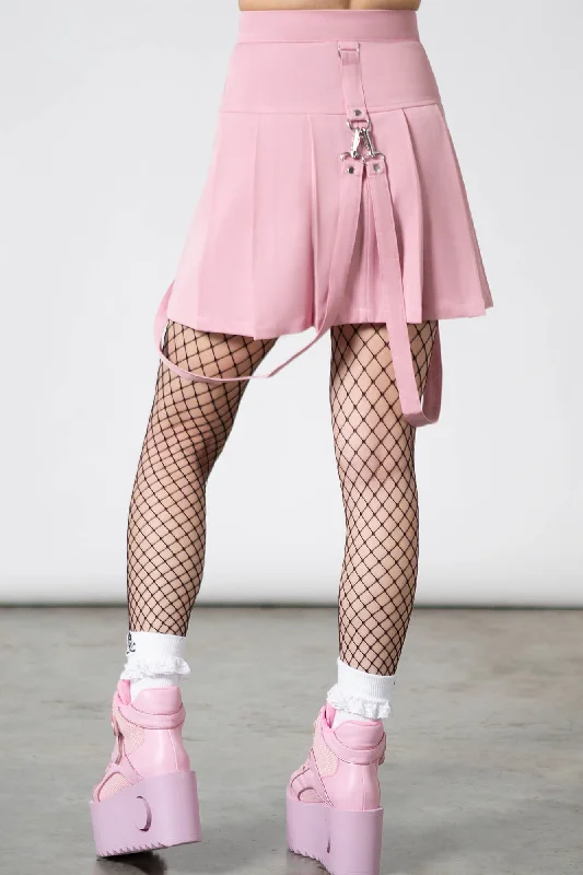 Blaire B*tch Mini Skirt [PASTEL PINK]