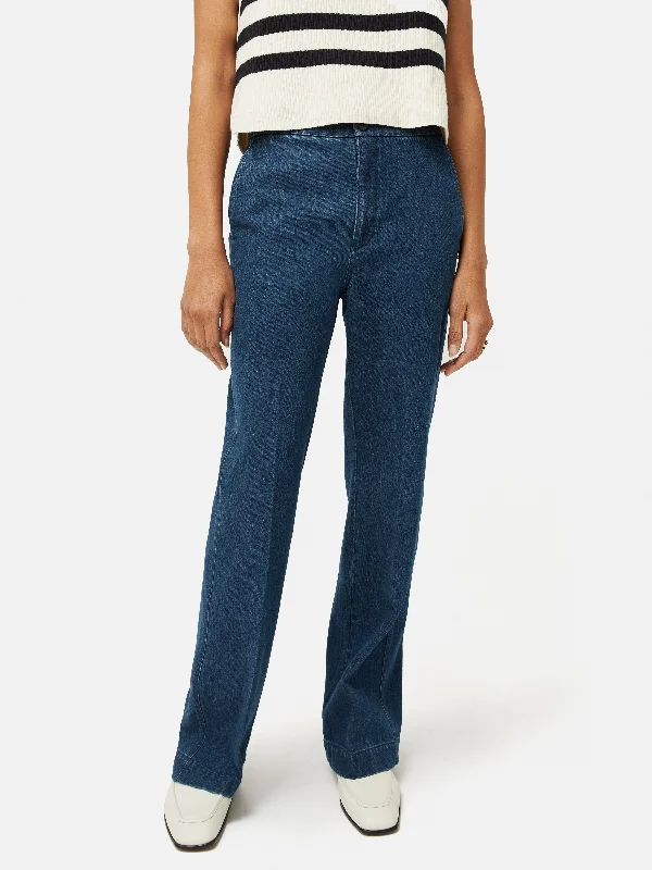 Denim Tailored Trouser | Indigo