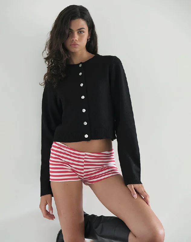 Eunia Shorts in Red and White Stripe