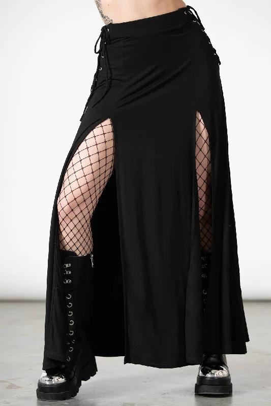 Hellverina Split Maxi Skirt