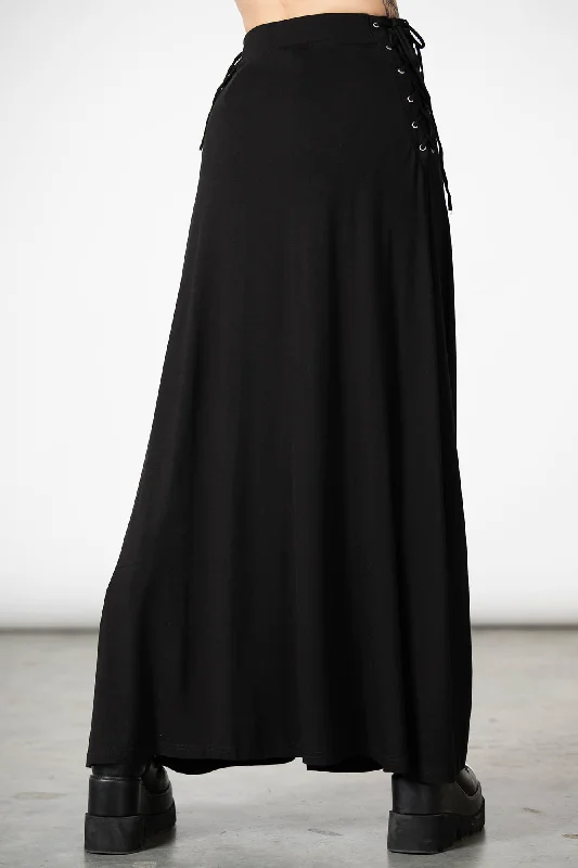 Hellverina Split Maxi Skirt