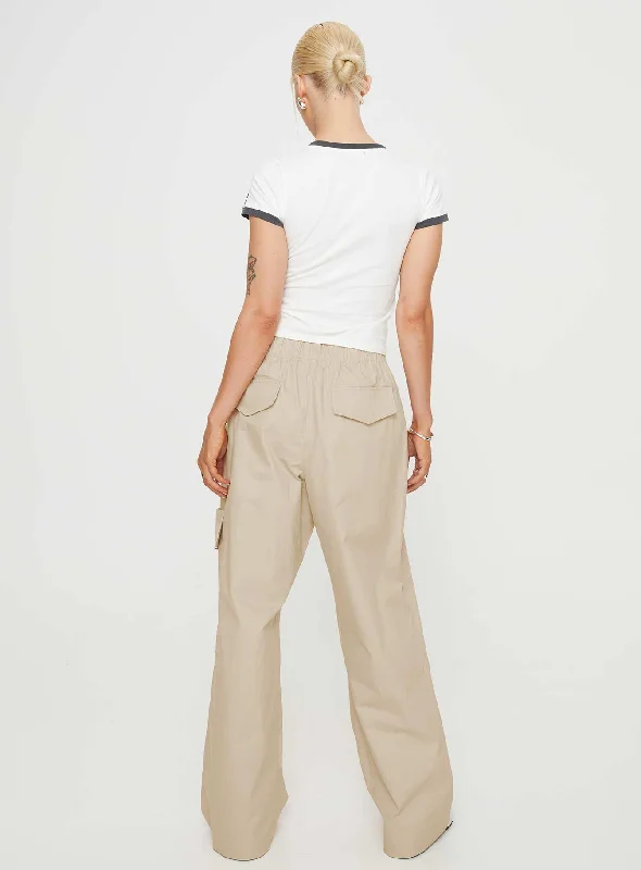 Isadore Cargo Pants Beige