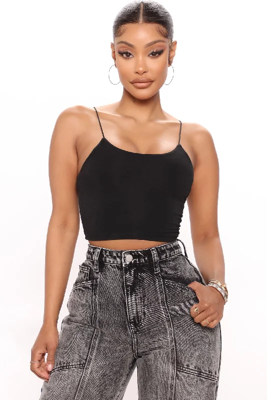 KiKi Cropped Top - Black