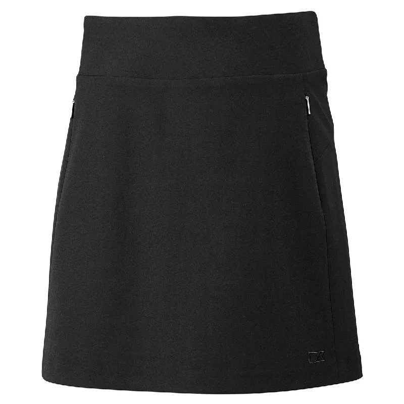 Cutter & Buck Women's Black DryTec Pacific Pull-On Skort