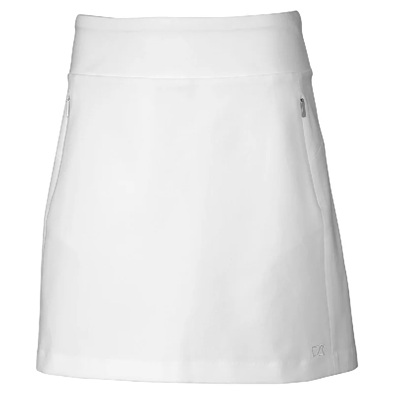 Cutter & Buck Women's White DryTec Pacific Pull-On Skort