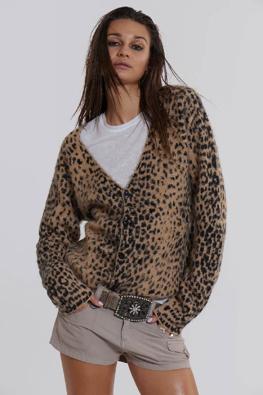 Leopard Chuck Cardigan