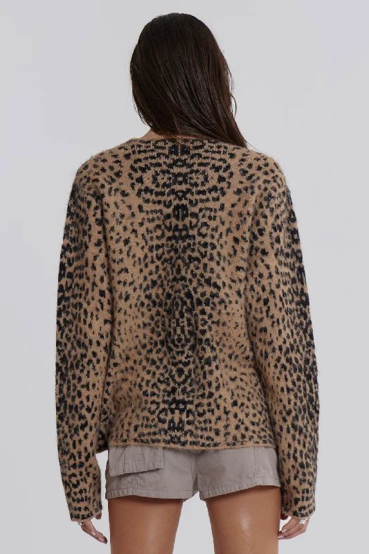 Leopard Chuck Cardigan