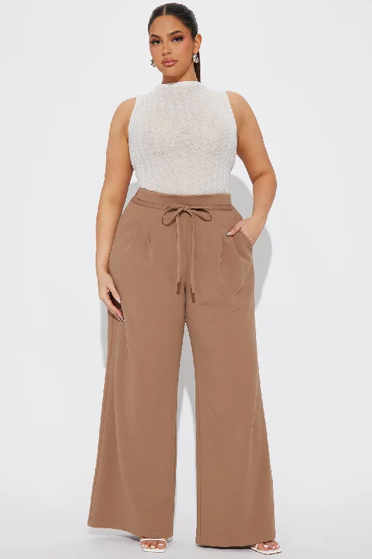 Name Your Game Trouser Pant - Taupe