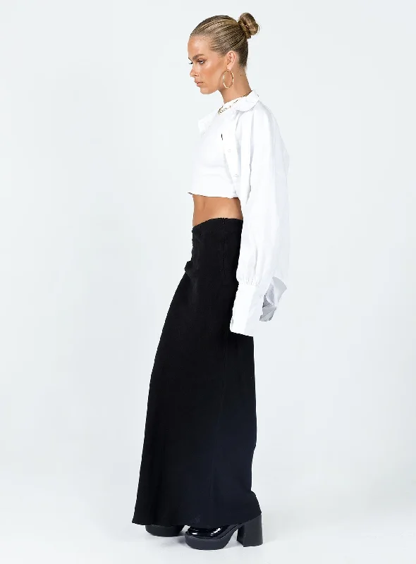 Jodie Maxi Skirt Black