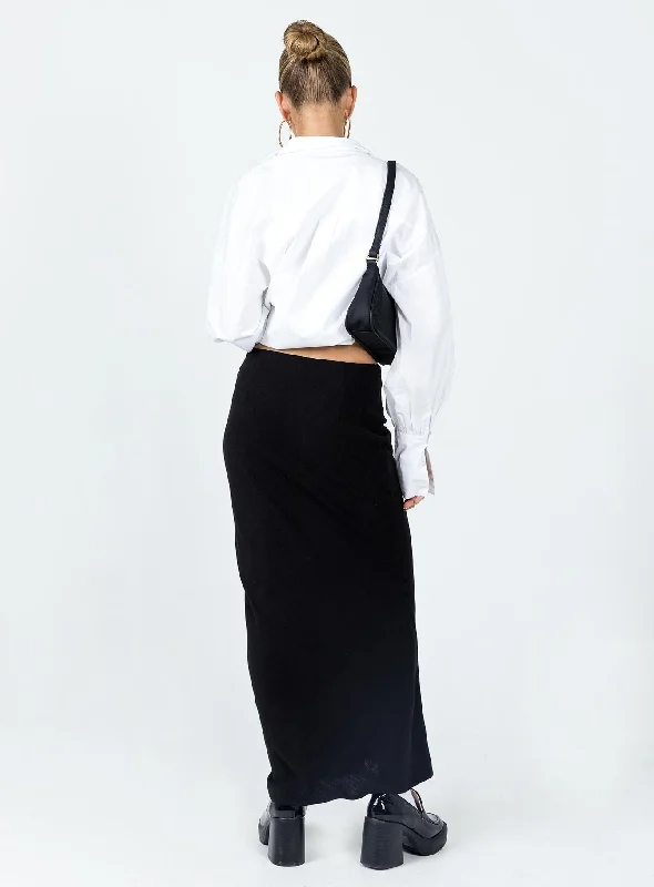 Jodie Maxi Skirt Black