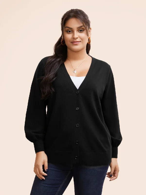 Supersoft Essentials Solid Button Detail Cardigan