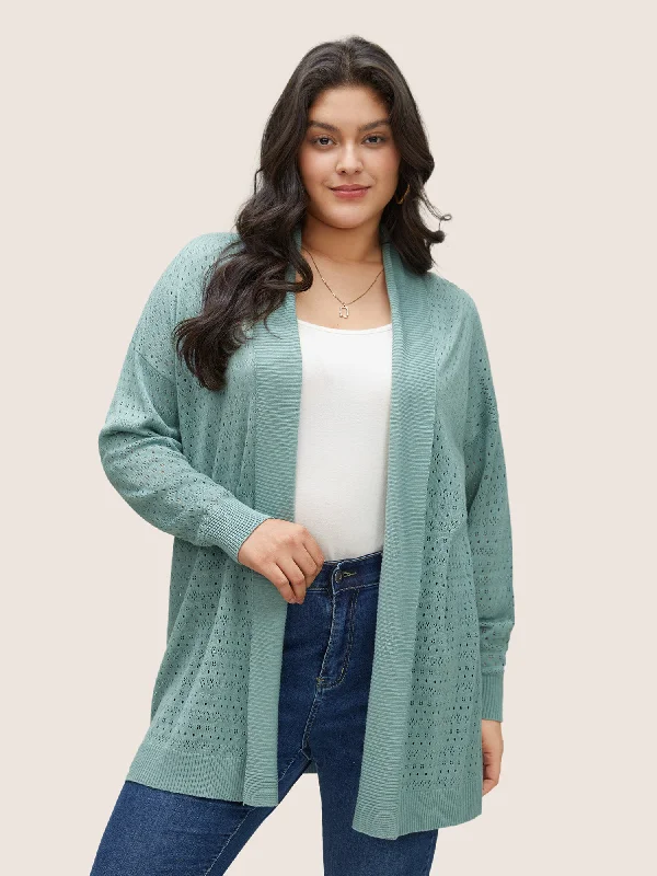 Supersoft Essentials Texture Hollow Out Cardigan