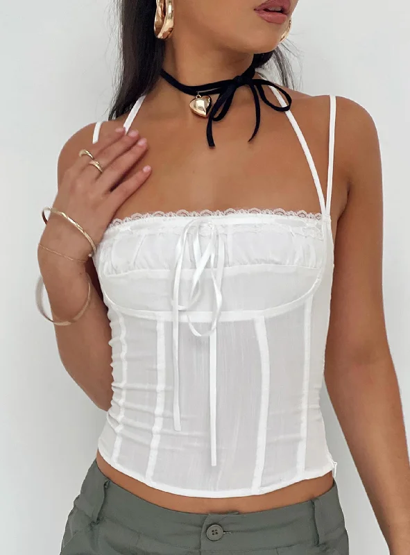 Trynia Top White