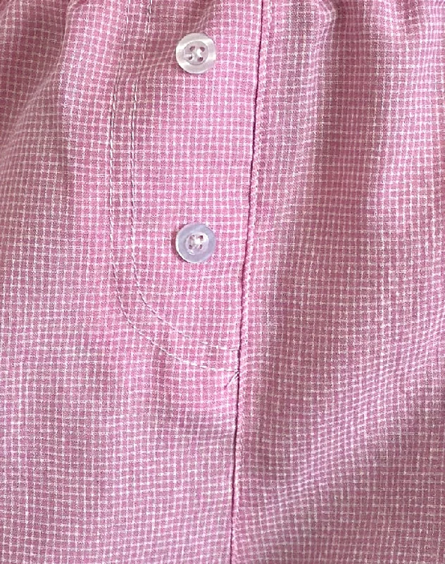 Voir Shorts in Poplin Gingham Pink