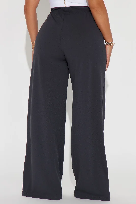 What Matters Most Wide Leg Trouser - Charcoal