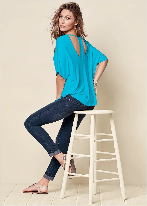 Racerback basic top - Aqua